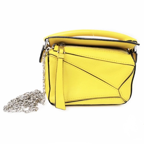 Loewe Handbags - LOEWE CALFSKIN NANO PUZZLE SHOULDER BAG